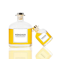 Diffuseur d'arômes élégant en verre rechargeable avec étiquette personnalisée pour la fragrance d'intérieur et la décoration de la maison