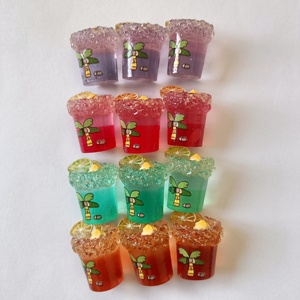 Neue Kawaii 100 teile/beutel 3D Iced Lemon Tee Charms Ornamente Miniatur Puppenhaus Essen Figuren für Küche Zimmer DIY Handwerk - Product Image 2