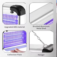 Lámpara de tubo atrapamoscas de luz azul de 18W con precio razonable para el control de plagas en granjas de interior