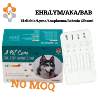 Snelle testkit voor hondenantilichamen/-antigeen, diagnostische snelle testkit voor honden, veterinair instrument CDV CPV CCVAg CAV-IIAg Rabies