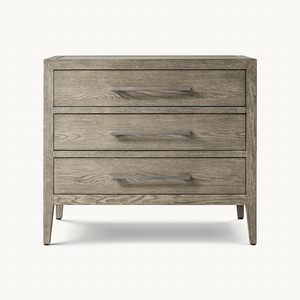 French Vintage Solid Oak Nightstand RH Style Distressed <strong>Bedside</strong> <strong>Table</strong> Lamp Platform Modern <strong>Antique</strong> for Bedroom/Living Room - Product Image 5