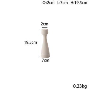 Candelabro de Cerámica Blanco Hecho a Mano Nórdico de Jalo para Decoración del Hogar - Product Image 5