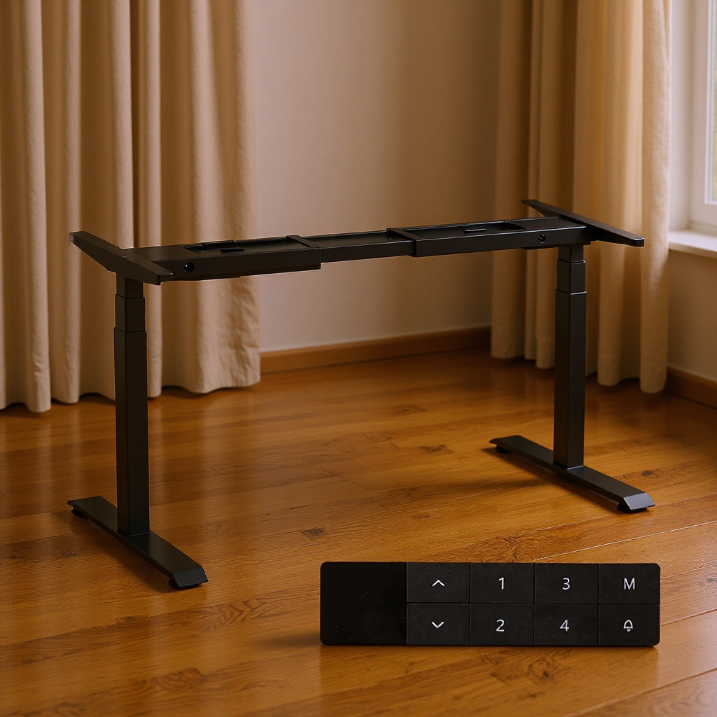 โครงโต๊ะเดี่ยวสีดำ (ไม่รวมท็อปโต๊ะ)