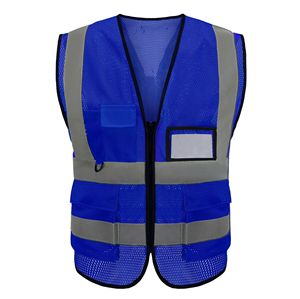 Vàng tùy chỉnh Hi VIS surveyor kỹ sư EMS Y Tế Xây Dựng phản quang an toàn Áo ghi lê Class2 với Pouch Túi - Product Image 2