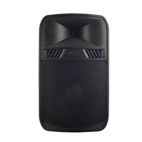 Enceinte DJ active 15 pouces 80W avec woofer 15 pouces et tweeter 1 pouce, enceinte audio portable en ABS pour scène