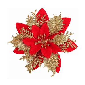 Guirnalda <span class=keywords><strong>de</strong></span> Navidad roja <span class=keywords><strong>de</strong></span> lujo festivo con bastón Decoración <span class=keywords><strong>de</strong></span> flores pequeñas para la decoración del hogar del árbol <span class=keywords><strong>de</strong></span> Navidad - Product Image 3