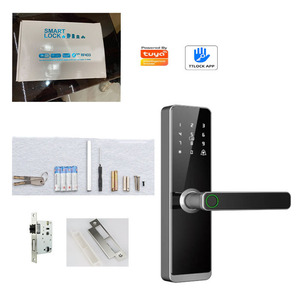 指纹内部门把手识别图雅应用智能门锁内置数字密码门锁 - Product Image 6