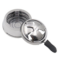 Cache-vent givré écologique pour charbon de chicha, support anti-brûlure pour charbon de chicha avec poignée, accessoires pour foyer de chicha
