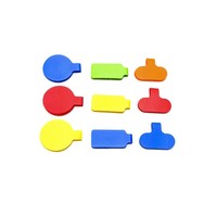 Étiquettes d'identification en nylon coloré pour câbles, avec bande auto-agrippante, inscriptibles, pour câbles d'écouteurs domestiques – Stock direct usine
