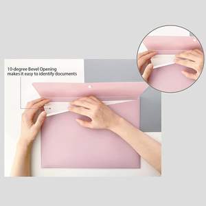 Portadocumenti di Alta Qualità con Bottone a Pressione Impermeabile Portadocumenti Buste Porta Documenti - Product Image 3