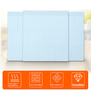 Panneau sandwich moderne en métal sculpté en PU Panneaux décoratifs imbriqués résistants à la rouille UV pour la construction de murs extérieurs Toits EPS - Product Image 2