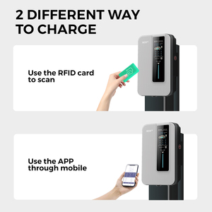 RUIFANDA Commercial Parking AC Wallbox Chargeur EV Station de charge de <span class=keywords><strong>voiture</strong></span> <span class=keywords><strong>électrique</strong></span> mobile rapide avec <span class=keywords><strong>carte</strong></span> de balayage ou démarrage par application - Product Image 3