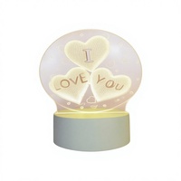 Nouvelle Lampe d'Ambiance 3D Moderne 2026, Veilleuse USB LED 5W en Acrylique, Blanc Chaud, Style Anime, Illusion 3D pour Chambre d'Enfant et Maison
