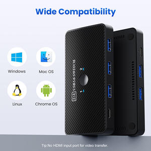 Conmutador <span class=keywords><strong>KVM</strong></span> <span class=keywords><strong>USB</strong></span> 3,0 y Puerto <span class=keywords><strong>USB</strong></span> <span class=keywords><strong>C</strong></span> con 3 puertos, 2 ordenadores, 4 dispositivos disponibles en stock - Product Image 5