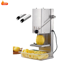 Nouvelle machine à frites torsadées électrique portable, coupe-pommes de terre en spirale, 100 kg/heure, haute productivité automatique pour frites bouclées