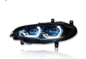 Phares de voiture pour BMW X5 E70 2007-2013, phares LED améliorés, nouveau projecteur laser, éclairage avant, double DRL, <span class=keywords><strong>clignotants</strong></span> - Product Image 3