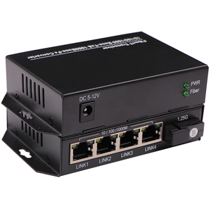 1000M <span class=keywords><strong>Ethernet</strong></span> thiết bị điện tử sợi Quang Phương tiện truyền thông chuyển đổi 4 <span class=keywords><strong>Ethernet</strong></span> 1 Cổng 20km - Product Image 5