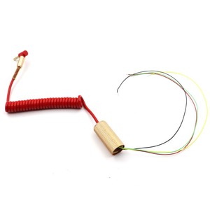 Anneau collecteur électrique 4 canaux creux rotatif sans enroulement pour moulinet de pêche, avec ancrage visuel et coque métallique - Product Image 3
