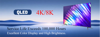Téléviseur TCL sans cadre 65/75/85/100 pouces Écran HD 4K/8K Smart TV Convient pour le cinéma et les jeux Garantie de deux ans