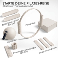 Tapis de yoga en caoutchouc naturel PU personnalisé avec logo ovale en forme d'arche, beige, accessoires de Pilates, kit de Pilates personnalisé pour femmes