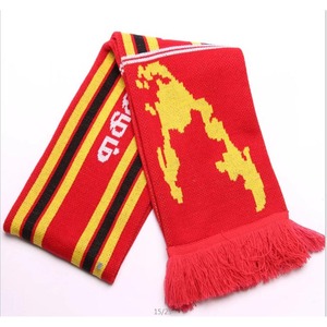 Sciarpa da calcio sportiva in acrilico con nappa personalizzata e comoda per maglieria Premium - Product Image 2