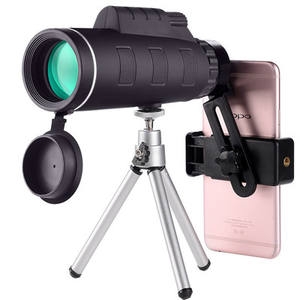 Telescopio Monocular portátil BAK4, Monocular de mano 40x60, pantalla de fotografía con trípode, Clip para teléfono - Product Image 1