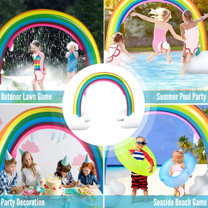 Grande Arche Arc-en-ciel Gonflable en PVC avec Arroseur pour Enfants, Jouet Aquatique d'Extérieur Étanche et Anti-UV - Product Image 5
