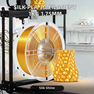 Filament PLA Jinccai SILK pour imprimante 3D, 1 kg, brillant, 1,75 mm, tiges en plastique, sans obstruction, précision dimensionnelle +/- 0,02 mm - Product Image 2