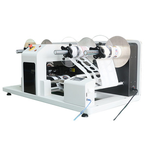 Sistema de perfilado de etiquetas en rollo de banda estrecha totalmente computarizado con alimentación servo Delta PLC y corte escalonado con ajuste de presión - Product Image 1