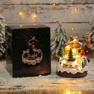 Décoration de maison, nouvelle boîte à musique, veilleuse, cabane, cadeau de Noël pour enfants, jouets - Product Image 2