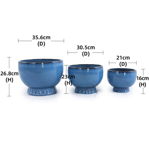 Jardinière en céramique économique, durable, respirante, décoration de jardin d'extérieur - Product Image 5