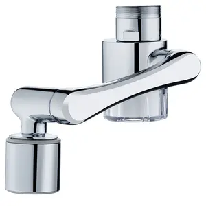 Spatwaterdichte Kraan Multi-Angle Universele 1080 Rotatie Uitbreiding Bubbler Kraan Pp Filter Kraan Waterzuiveraar