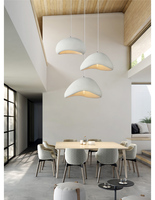 Lustre LED moderne nordique japonais Wabi Sabi à hauteur réglable, lumière chaude 3000K, finition blanche pour l'éclairage de la maison, des escaliers et des bars