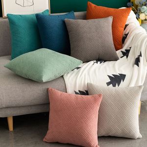 Housse de coussin de canapé de bureau en velours uni simple, vente en gros, fournitures promotionnelles pour fêtes, sans garniture - Product Image 3