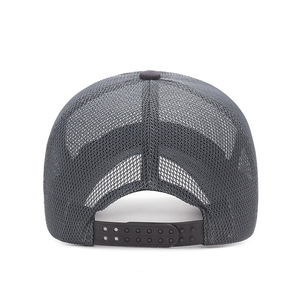Unisex Breathable Mesh Trucker <b>Cap</b> For Outdoor Sun Protection Adult <b>Baseball</b> Hat Dark Gray - Product Image 3