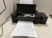 Printer Inkjet Transfer Desktop 4 Warna A4 L130 E-pso untuk Sublimasi dengan Tinta Dye, Model L130/L310/L360/L380