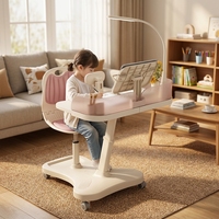 Nouveaux bureaux et chaises pour étudiants, en plastique, mobiles, réglables, ergonomiques, modernes, faciles à assembler, pour la salle à manger, le bureau à domicile, la chambre à coucher