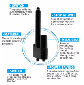 FY015 1T Load 12 Volt 24V 36V 48V DC Motor Electric Lift Cylinder Electric Push Pull Industrial <strong>Linear</strong> <strong>Actuator</strong> <strong>Linear</strong> <strong>Actuator</strong> - Product Image 6