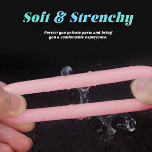 แหวนรัดอวัยวะเพศชาย ของเล่นทางเพศ ซิลิโคนเหลวเนื้อนุ่ม ช่วยยืดเวลาการมีเพศสัมพันธ์ แหวนล็อคเพิ่มความสุขทางเพศ - Product Image 3