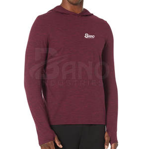 Otoño hombres gimnasio Fitness sudaderas con capucha secado rápido ligero personalizable Logo diseño sólido con cremallera alta calidad bajo MOQ - Product Image 1