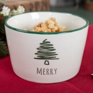 Vente en gros de bol à riz et à collation en céramique de 11cm avec décoration de Noël Tasses en céramique élégantes - Product Image 2