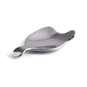 Herramienta de Masaje Corporal de Metal con Logotipo Láser Plateado de Forma Irregular, Tabla Facial Gua Sha - Product Image 5