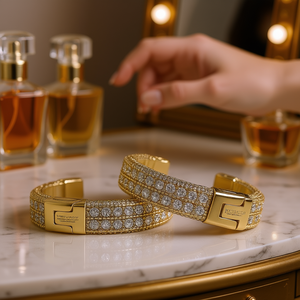 Pulsera de Diamantes Klown26, Oro Sólido de 18K, Corte Brillante Redondo, Diamantes Naturales, Lujo Unisex, Uso Diario - Product Image 2