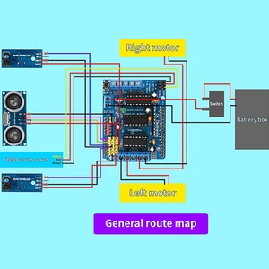 2wd Slimme <span class=keywords><strong>Robot</strong></span> Carkit Diy Ultrasone Infrarood Obstakel Vermijden Slimme Auto Twee Wielen Rijden Voor <span class=keywords><strong>Arduino</strong></span> Ch340 U Geen R3 - Product Image 3