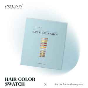 Paleta de Muestras de Color para Cabello POLAN 146, Textura de Cabello Real para Exhibición en Salón - Product Image 1