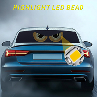 Nouvelles lumières décoratives pour pare-brise de voiture Zuo Chi EMY-Y, universelles, yeux de démon LED, clignotantes, flexibles