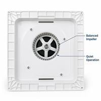 Ventilateur d'extraction centrifuge moderne blanc à haut débit d'air pour camping-car, usage résidentiel et hôtelier