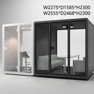 Cabina Acústica Insonorizada Móvil de Aluminio y Vidrio Templado, Cabina Personalizada para <span class=keywords><strong>Estudio</strong></span> de Grabación o <span class=keywords><strong>Centro</strong></span> de Llamadas - Product Image 1