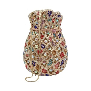 Bolsa de dinero a la moda para mujer, bolso de noche de cristal brillante con diamantes de imitación para boda, fiesta, graduación, bolso de mano, estilo de monedero - Product Image 2