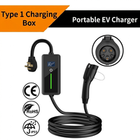 Nouveau chargeur EV portable de type 1 de haute qualité, 32A niveau 2, charge rapide 7kW pour voiture J1772